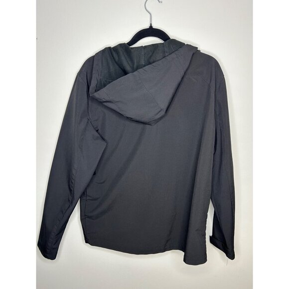 Xersion Men's Black Soft Shell Windproof Water Resistant Jacket Hooded Sz medium - Picture 6 of 9